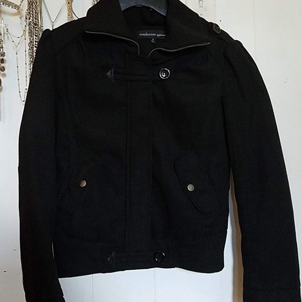 Black thick coat